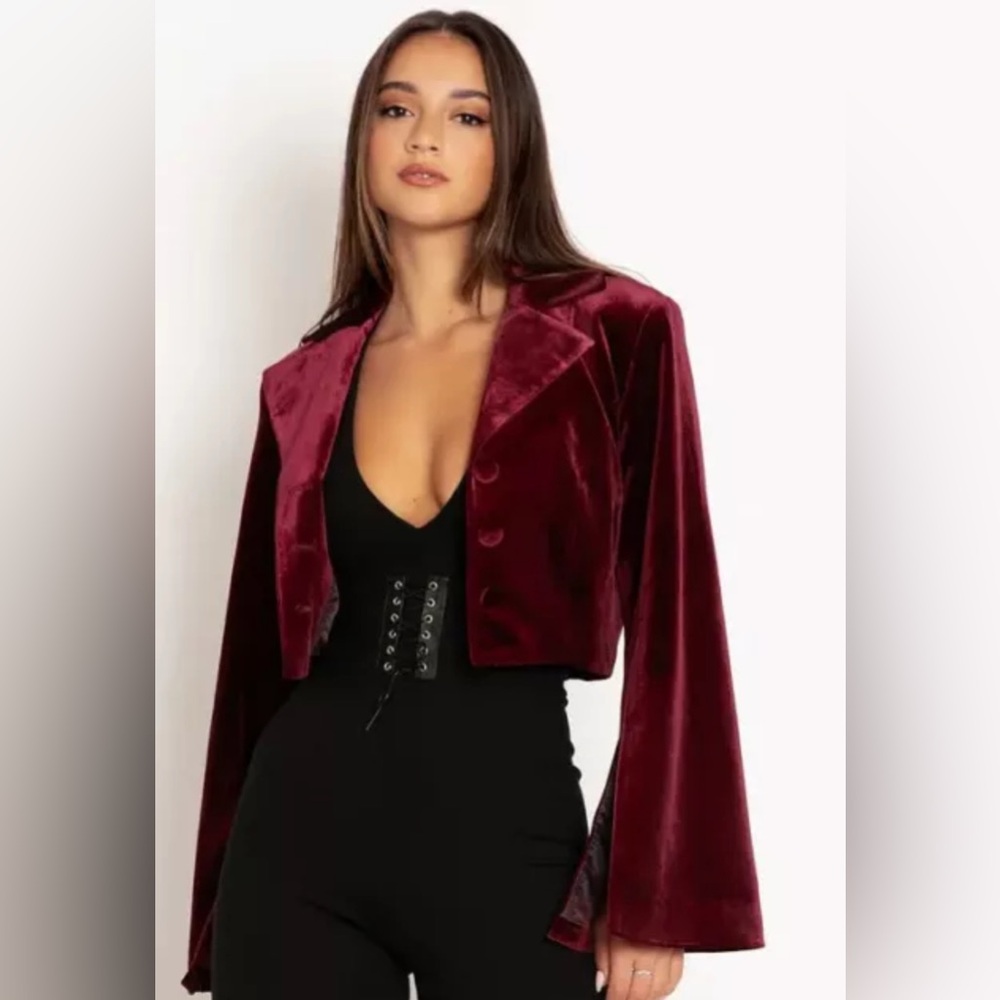 Blackmilk Some Velvet Morning Cropped Jacket